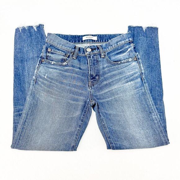 Moussy Vintage Medium Wash Raw Hem Denim Skinny Jeans 025EAC12-1170 Size 25 - Picture 4 of 11